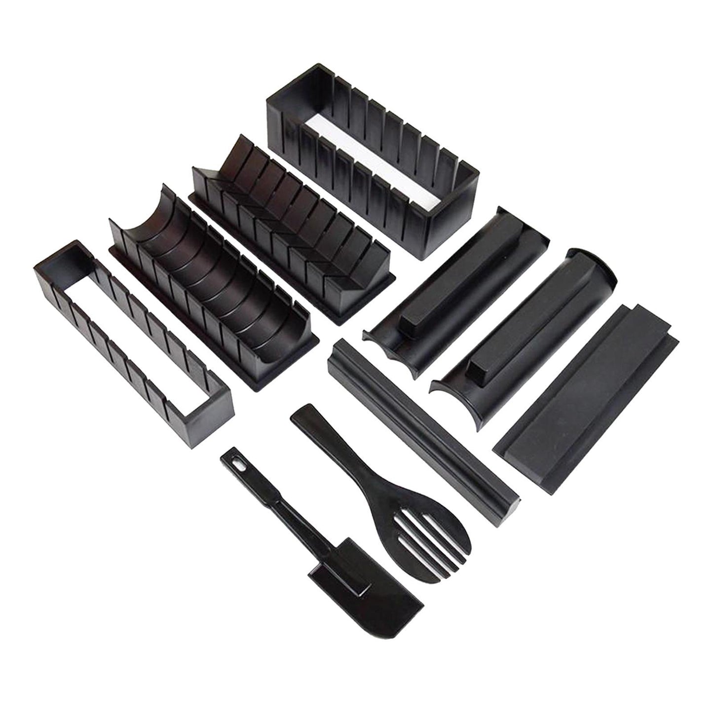 Sushi Making Kit Rice Roll Mold Making Sushi Tool for Kitchen  Black