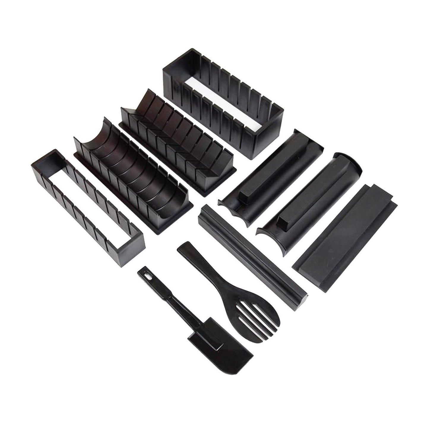 Sushi Making Kit Rice Roll Mold Making Sushi Tool for Kitchen  Black