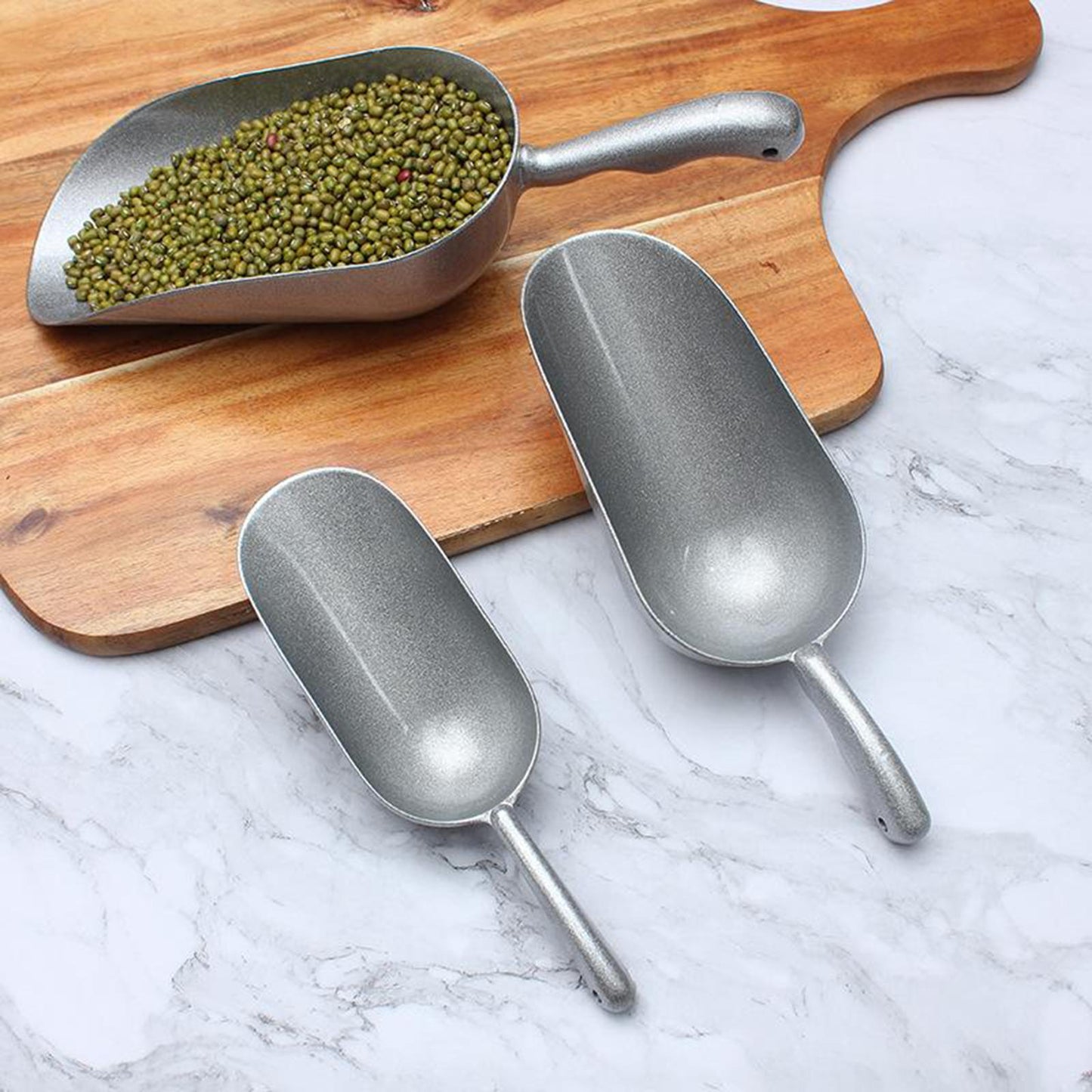 Heavy Duty Ice Scoop Measuring Spoons for Grains Sugar Spices Dry Goods L