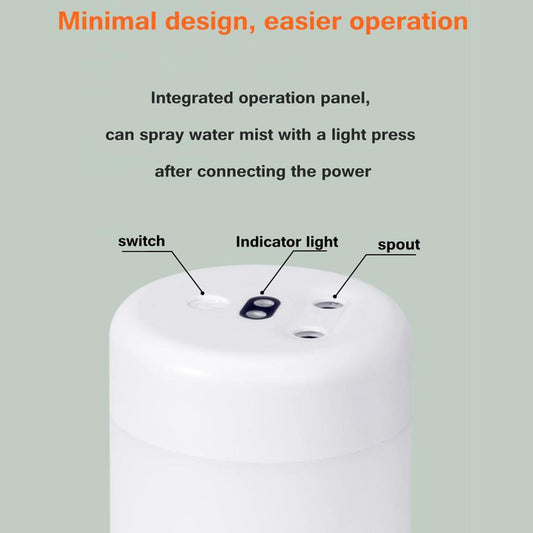 300ml Mini Humidifier USB Aroma Diffuser Air Humidifier Purifier  White