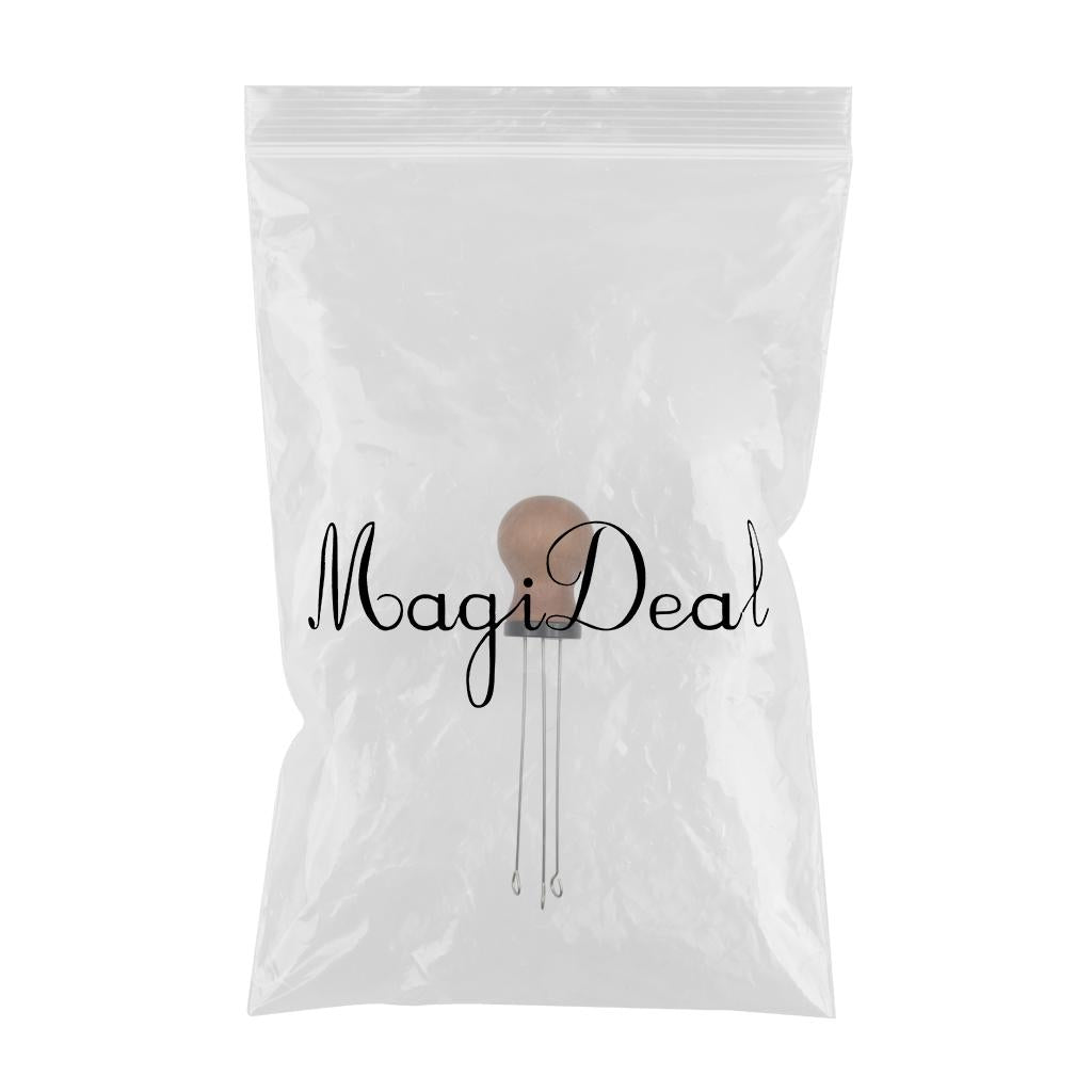 Wood Handle Coffee Tamper Needle Leveler Tool Arc-Shaped Stitch Universal black rosewood