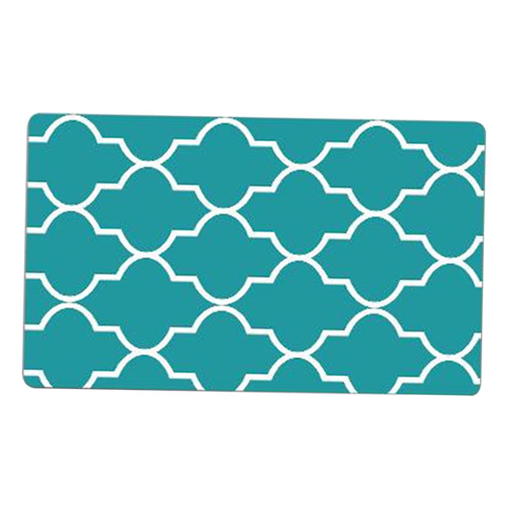 Nonslip Checked Kitchen Bedroom Mat Runner Rug Anti Fatigue Green 75x45cm