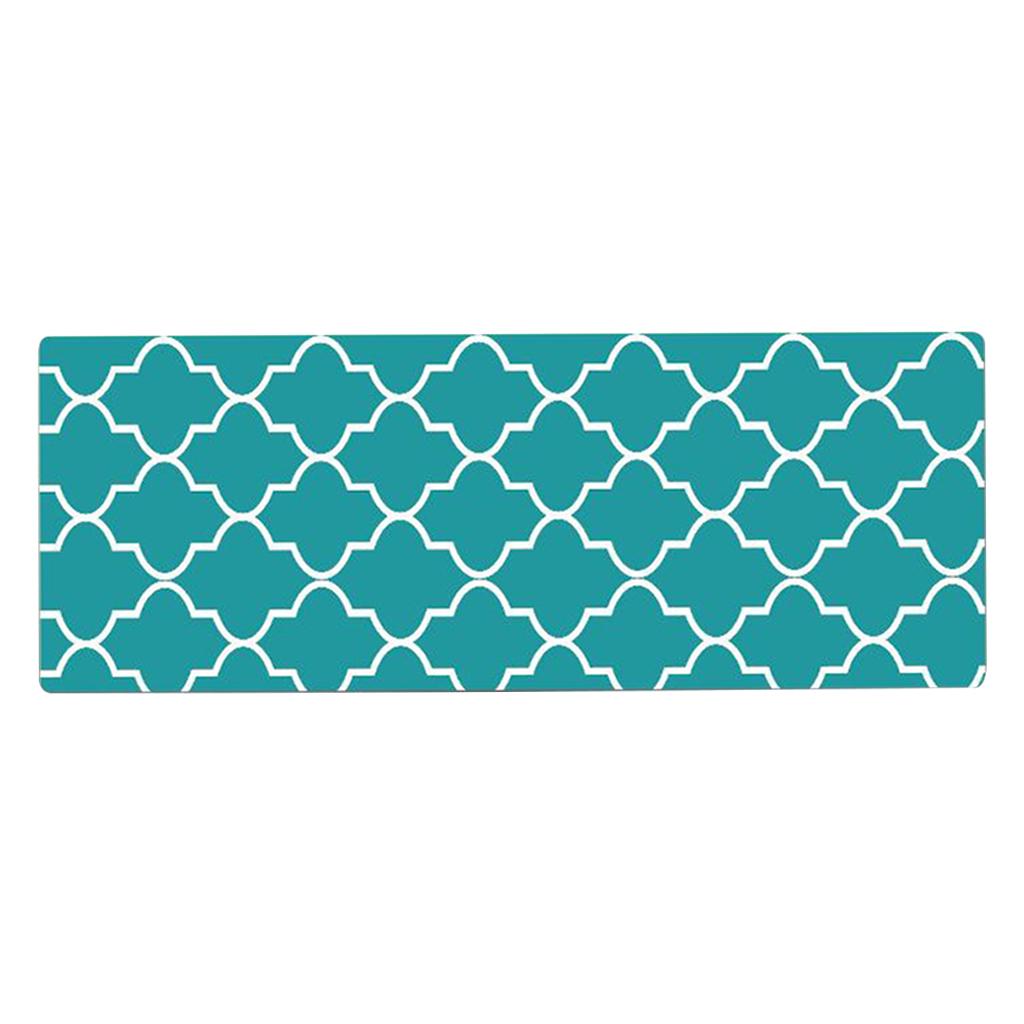 Nonslip Checked Kitchen Bedroom Mat Runner Rug Anti Fatigue Green 120x45cm