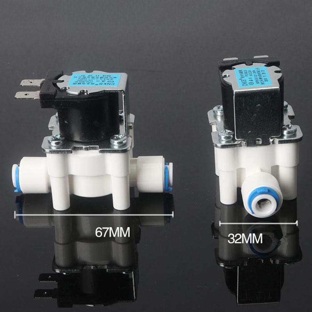 24V 1/4 Inlet Water Solenoid Valve Quick Connect for RO Reverse Osmosis"