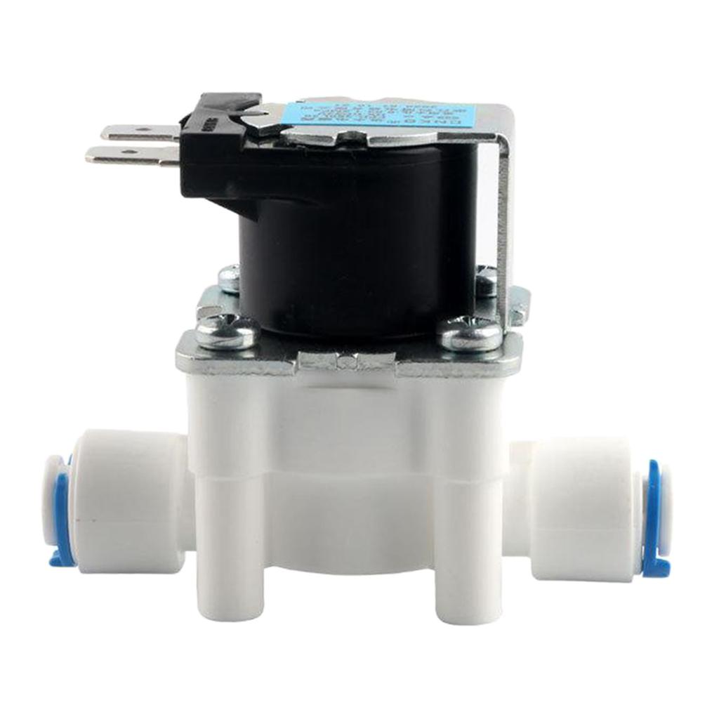 24V 1/4 Inlet Water Solenoid Valve Quick Connect for RO Reverse Osmosis"