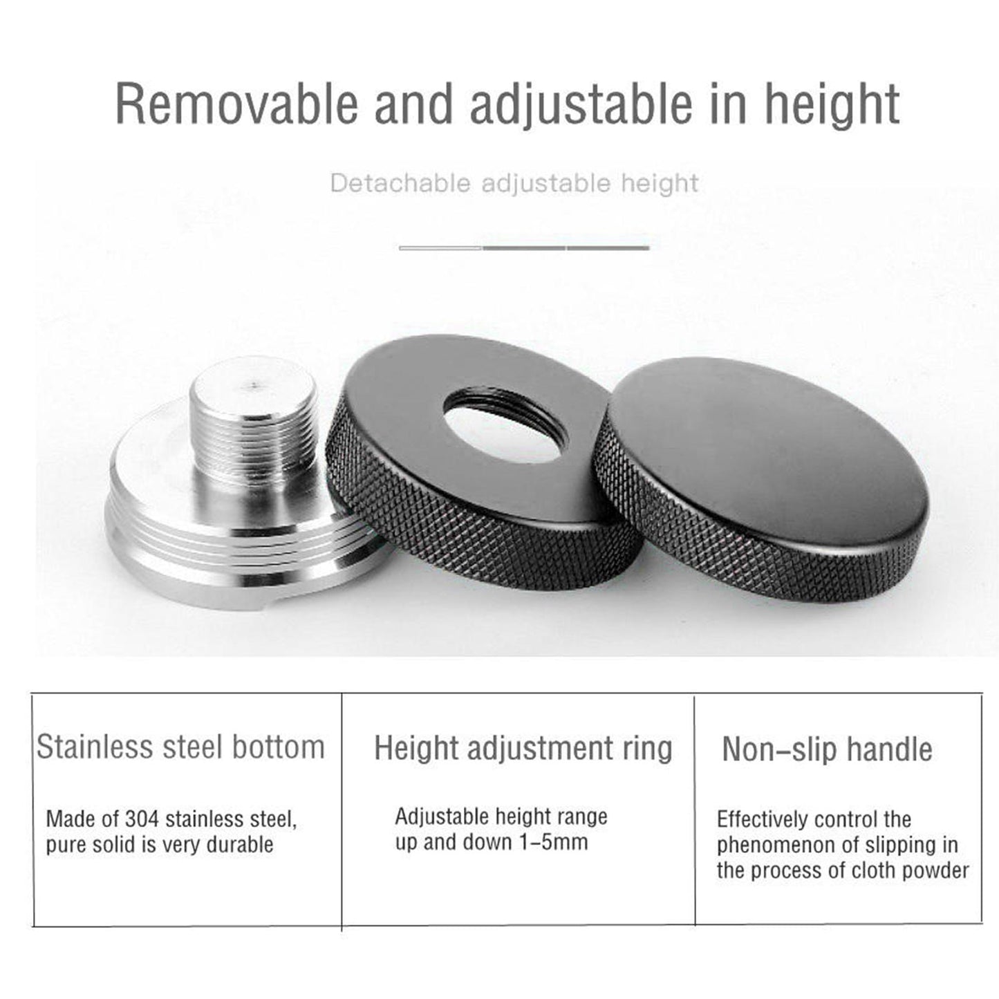 Coffee Distributor Leveler Tool Espresso Coffee Distribution Tamper 58mm Black