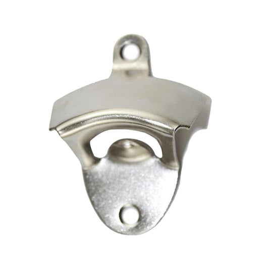 10pcs Wall Mounted Bottle Opener Bar Accessories Beer Opener for Home Bar Silver