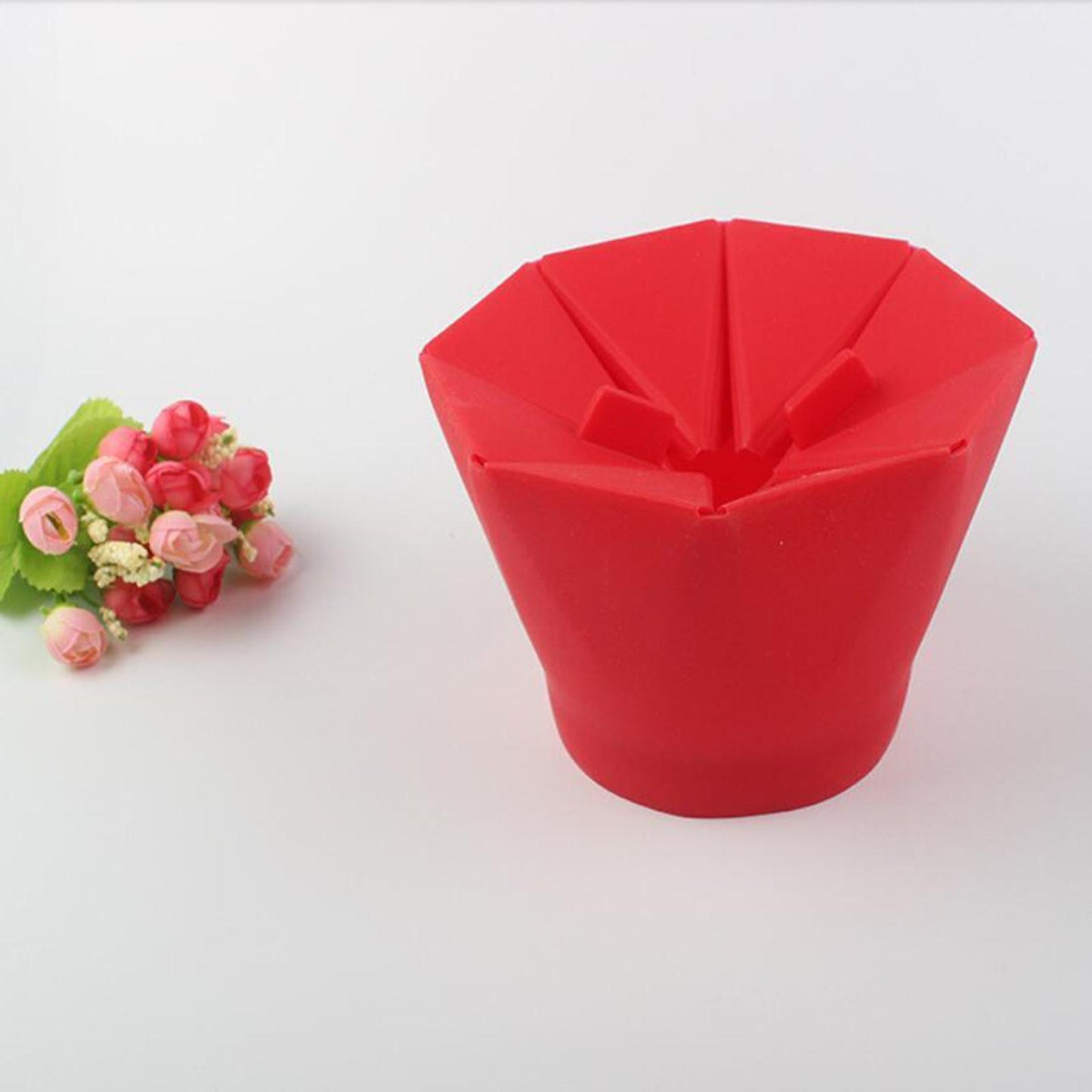 Kitchen Microwave Popcorn Maker Collapsible Popcorn Baking Bowls