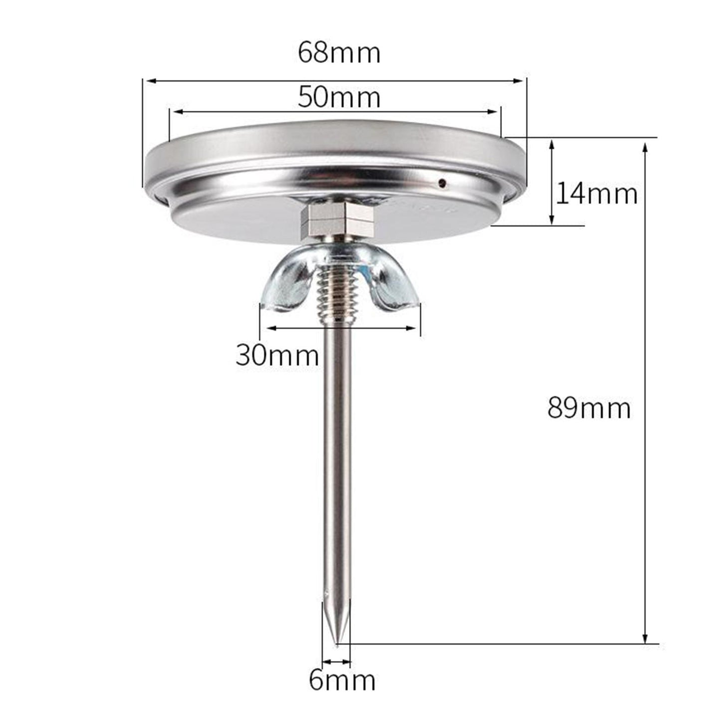 Stainless Steel Oven Thermometer for Grill Toaster Ovens Kitchen Tools