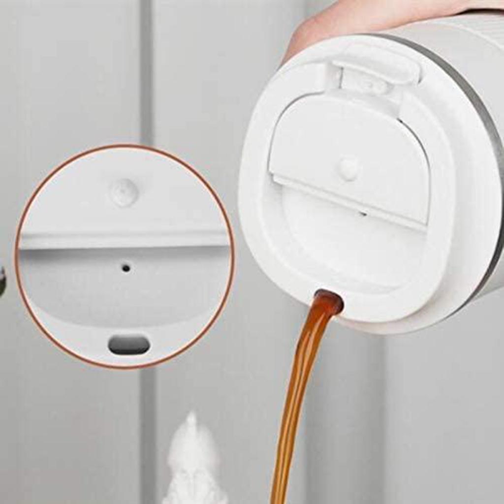 Coffee Mug Hot & Cold Beverage Drinks Leak-proof Travel Mug 380ml White
