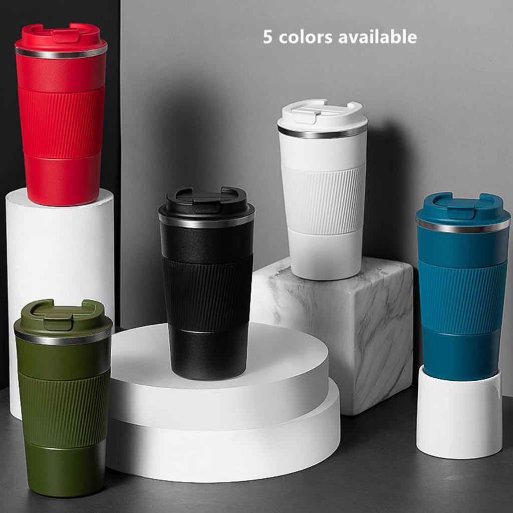 Coffee Mug Hot & Cold Beverage Drinks Leak-proof Travel Mug 510ml White