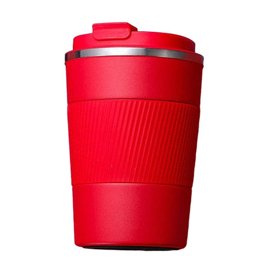 Coffee Mug Hot & Cold Beverage Drinks Leak-proof Travel Mug 380ml Red