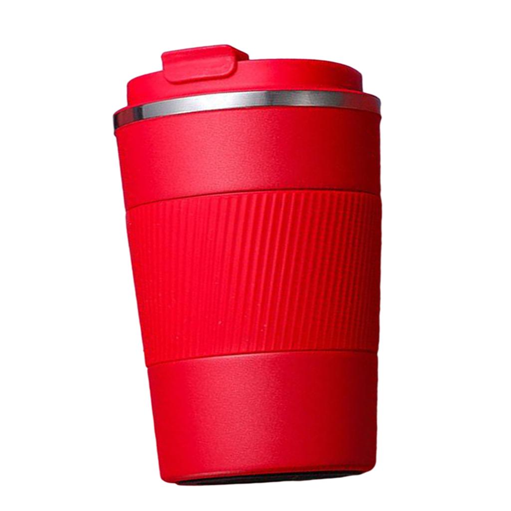 Coffee Mug Hot & Cold Beverage Drinks Leak-proof Travel Mug 380ml Red