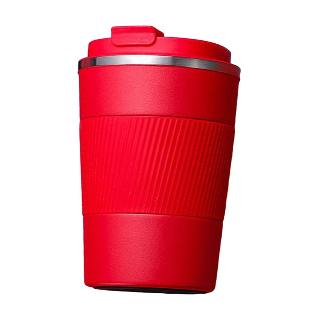 Coffee Mug Hot & Cold Beverage Drinks Leak-proof Travel Mug 380ml Red