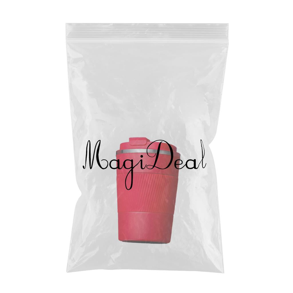 Coffee Mug Hot & Cold Beverage Drinks Leak-proof Travel Mug 380ml Red