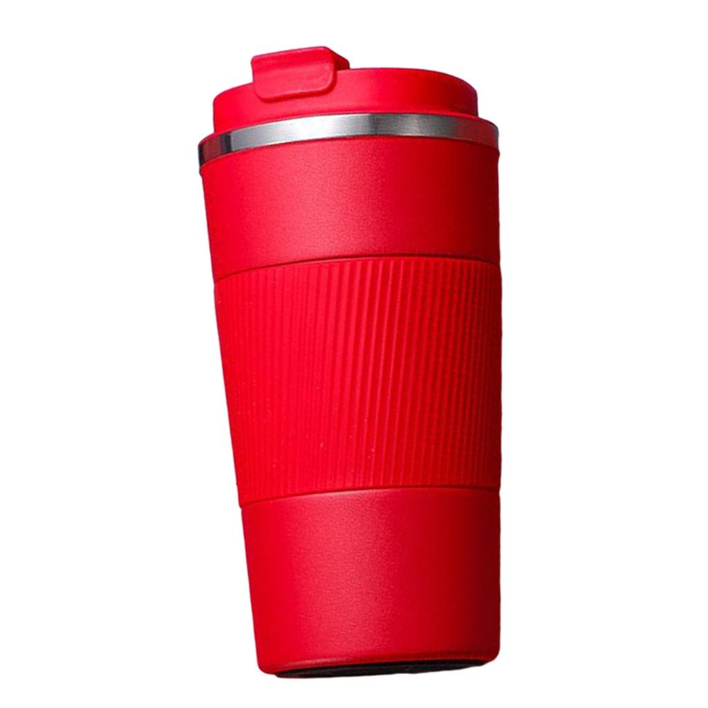 Coffee Mug Hot & Cold Beverage Drinks Leak-proof Travel Mug 510ml Red