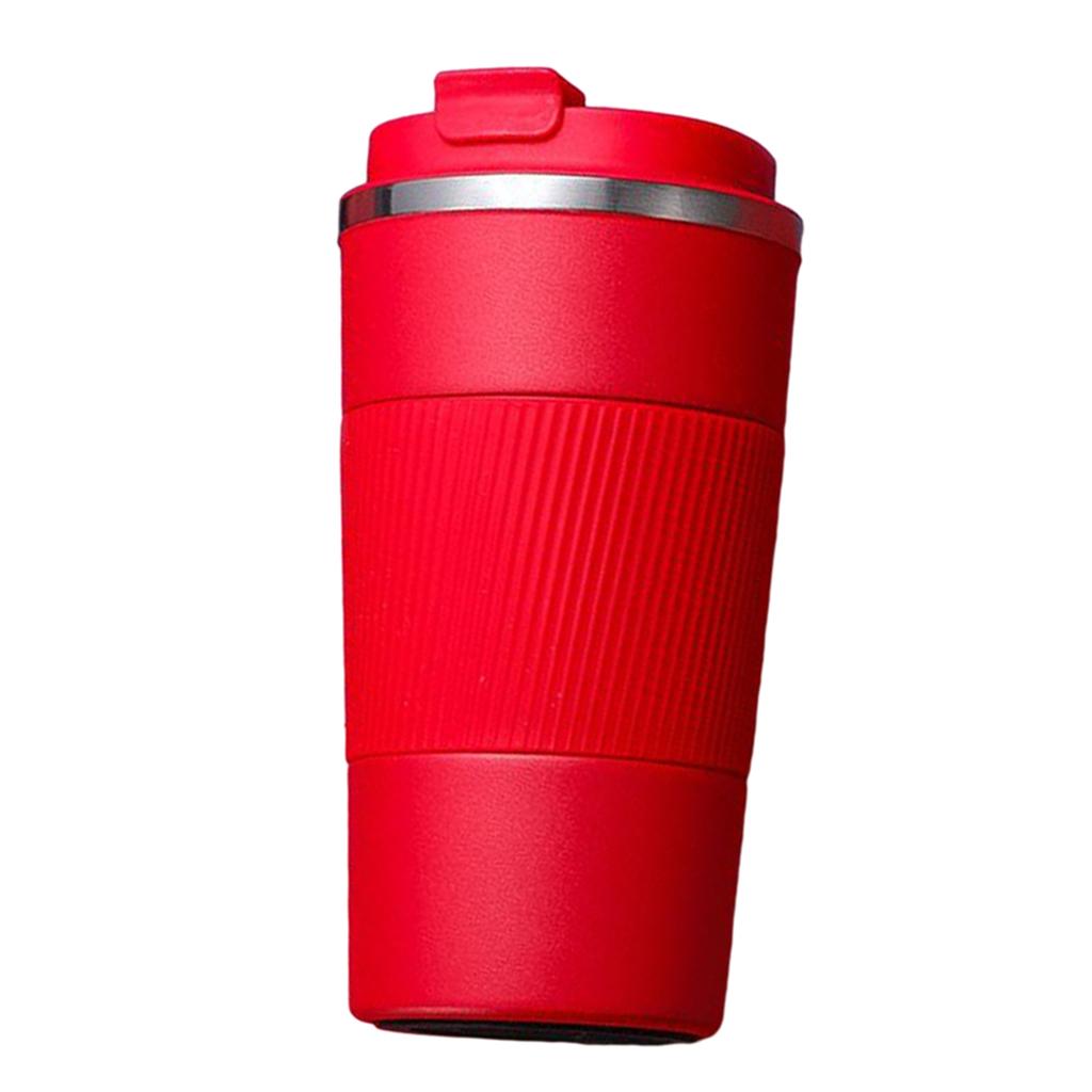 Coffee Mug Hot & Cold Beverage Drinks Leak-proof Travel Mug 510ml Red
