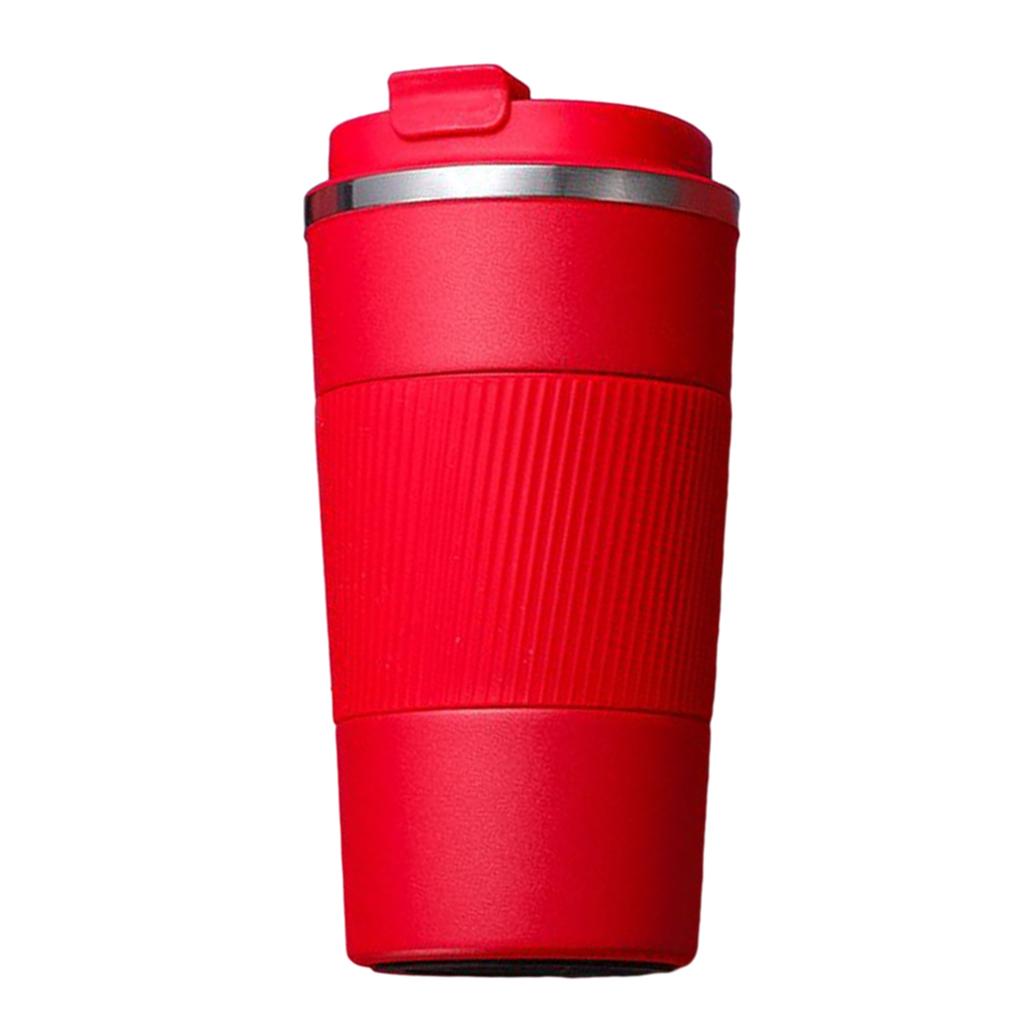 Coffee Mug Hot & Cold Beverage Drinks Leak-proof Travel Mug 510ml Red