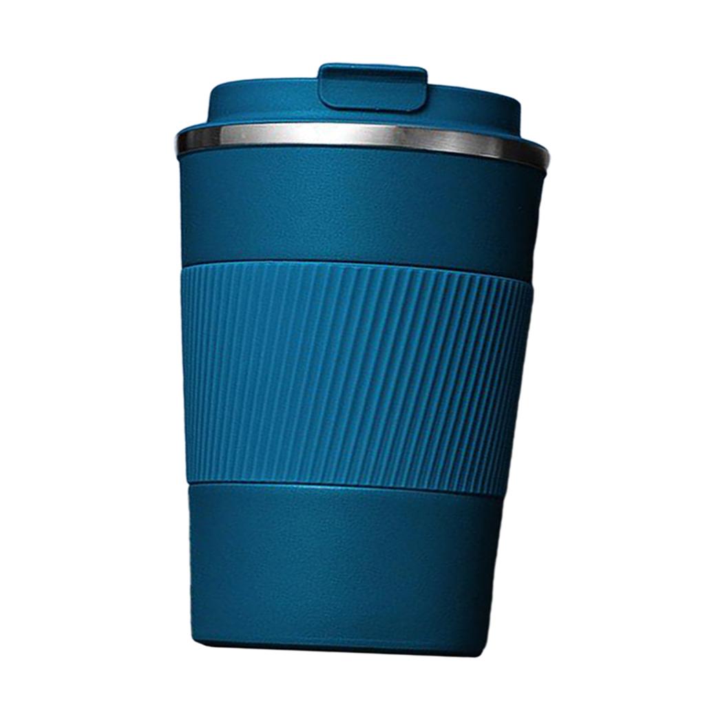 Coffee Mug Hot & Cold Beverage Drinks Leak-proof Travel Mug 380ml Blue