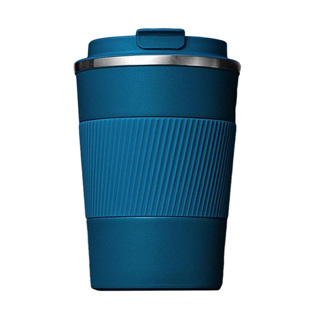 Coffee Mug Hot & Cold Beverage Drinks Leak-proof Travel Mug 380ml Blue
