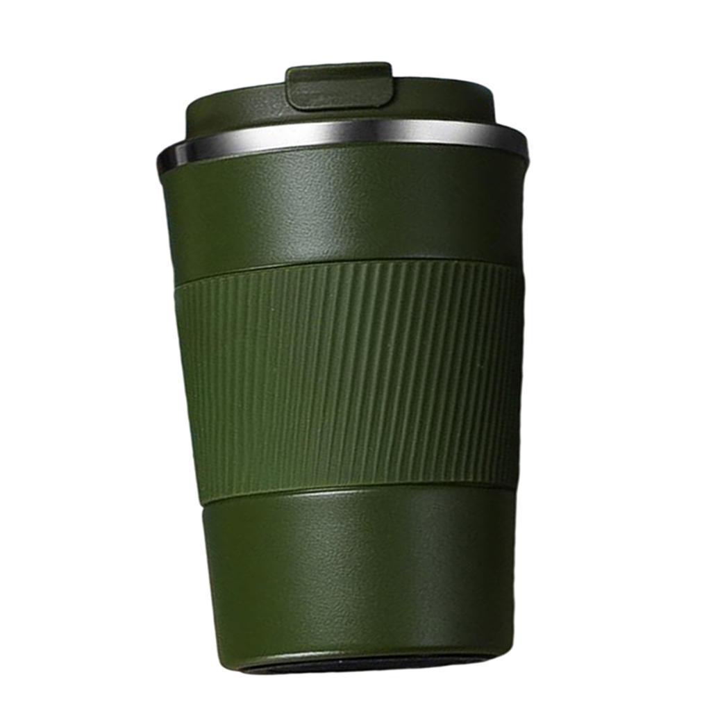 Coffee Mug Hot & Cold Beverage Drinks Leak-proof Travel Mug 380ml Green
