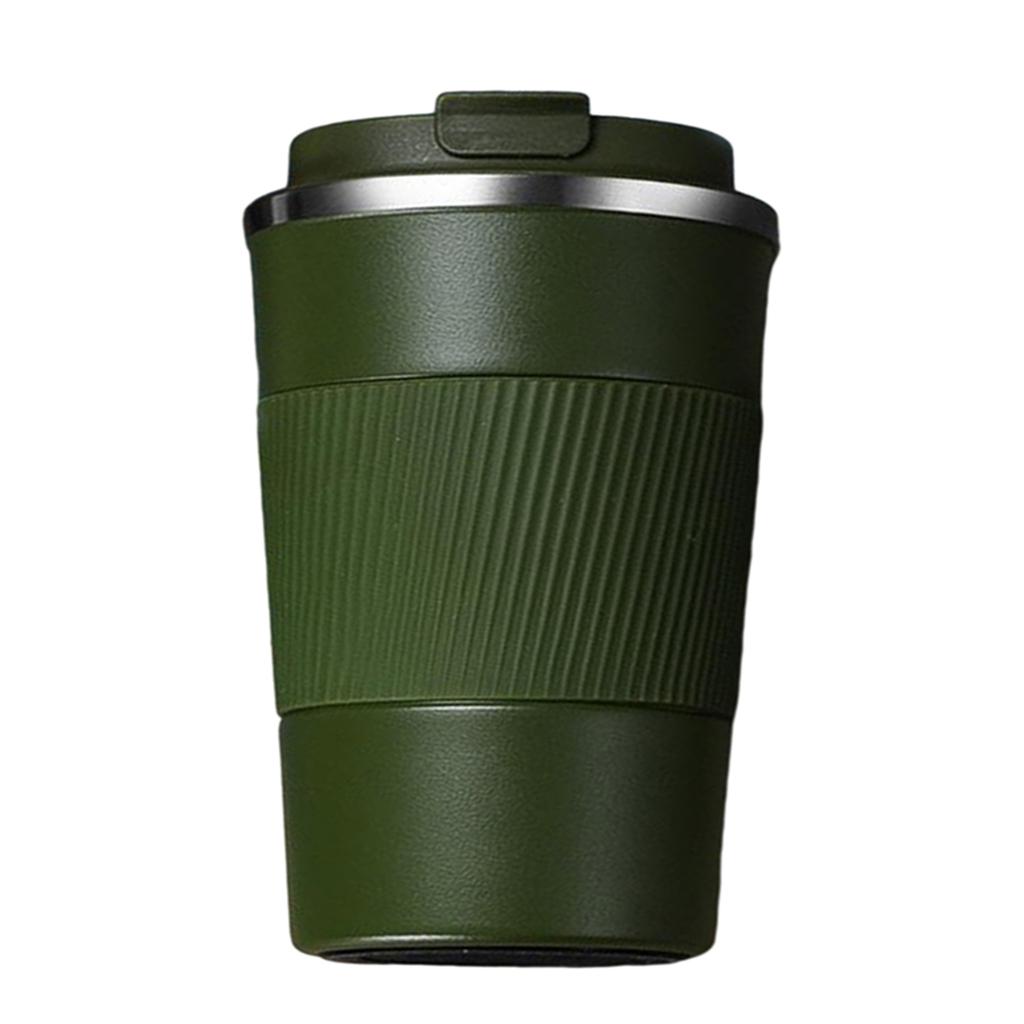 Coffee Mug Hot & Cold Beverage Drinks Leak-proof Travel Mug 380ml Green