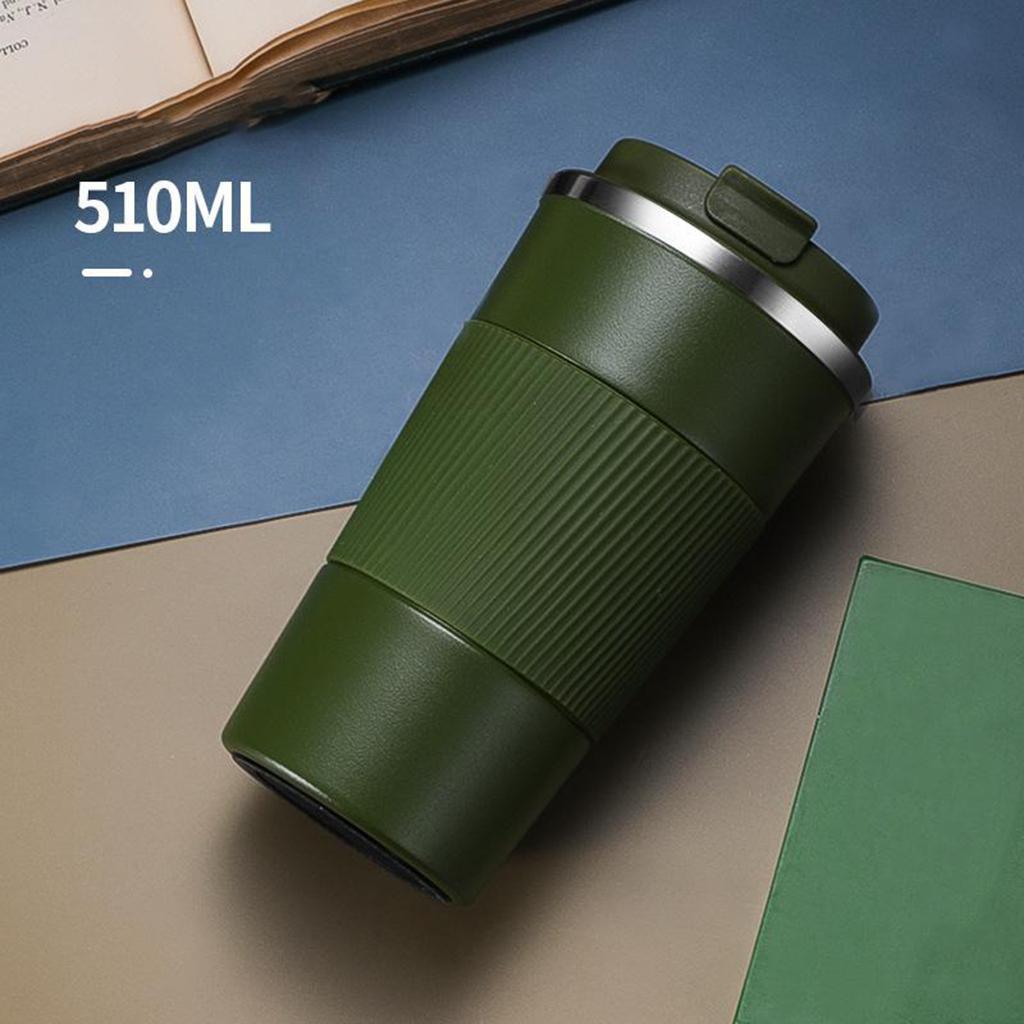 Coffee Mug Hot & Cold Beverage Drinks Leak-proof Travel Mug 510ml Green
