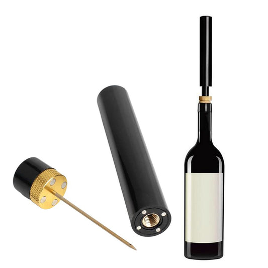 Creative Wine Air Pressure Opener Stainless Steel Pin Home Corkscrew Golden