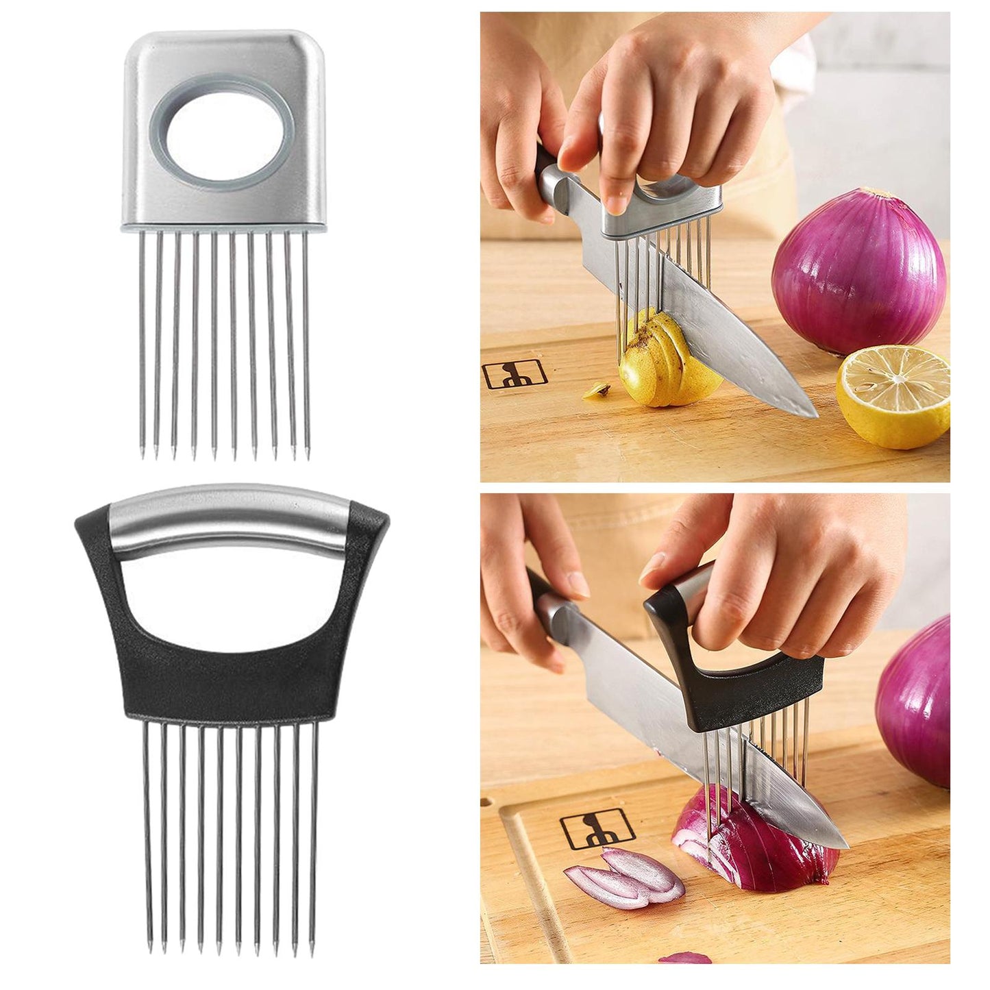 Onion Holder Slicer Kitchen Cutter for Slicing Cutting Vegetables Carrots L
