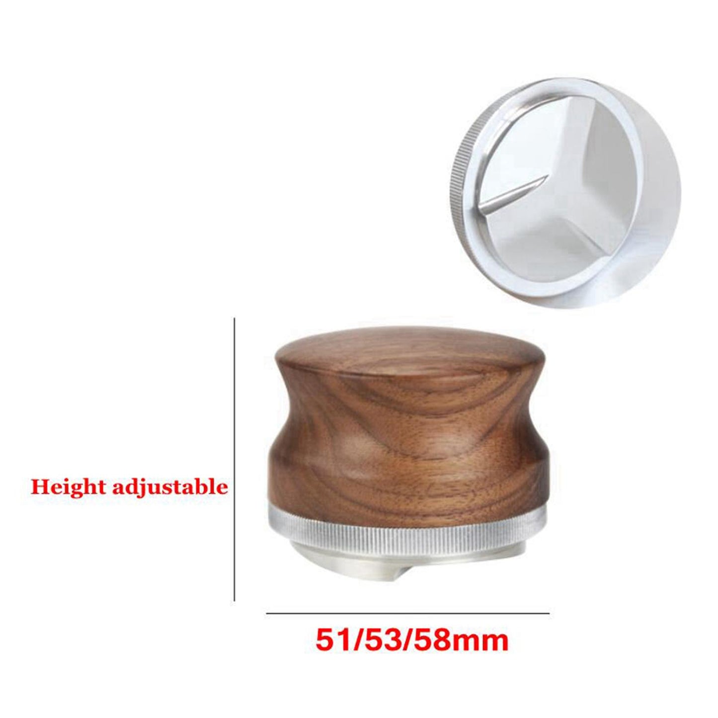 Coffee Tamper Tools Press Level Espresso Tamper Unbiased with Anti Pressure 51mm Style3