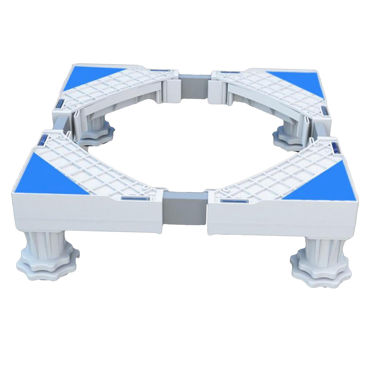 Adjustable Washing Machine Stand Stable Fridge Base Support 4 Strong Feet White