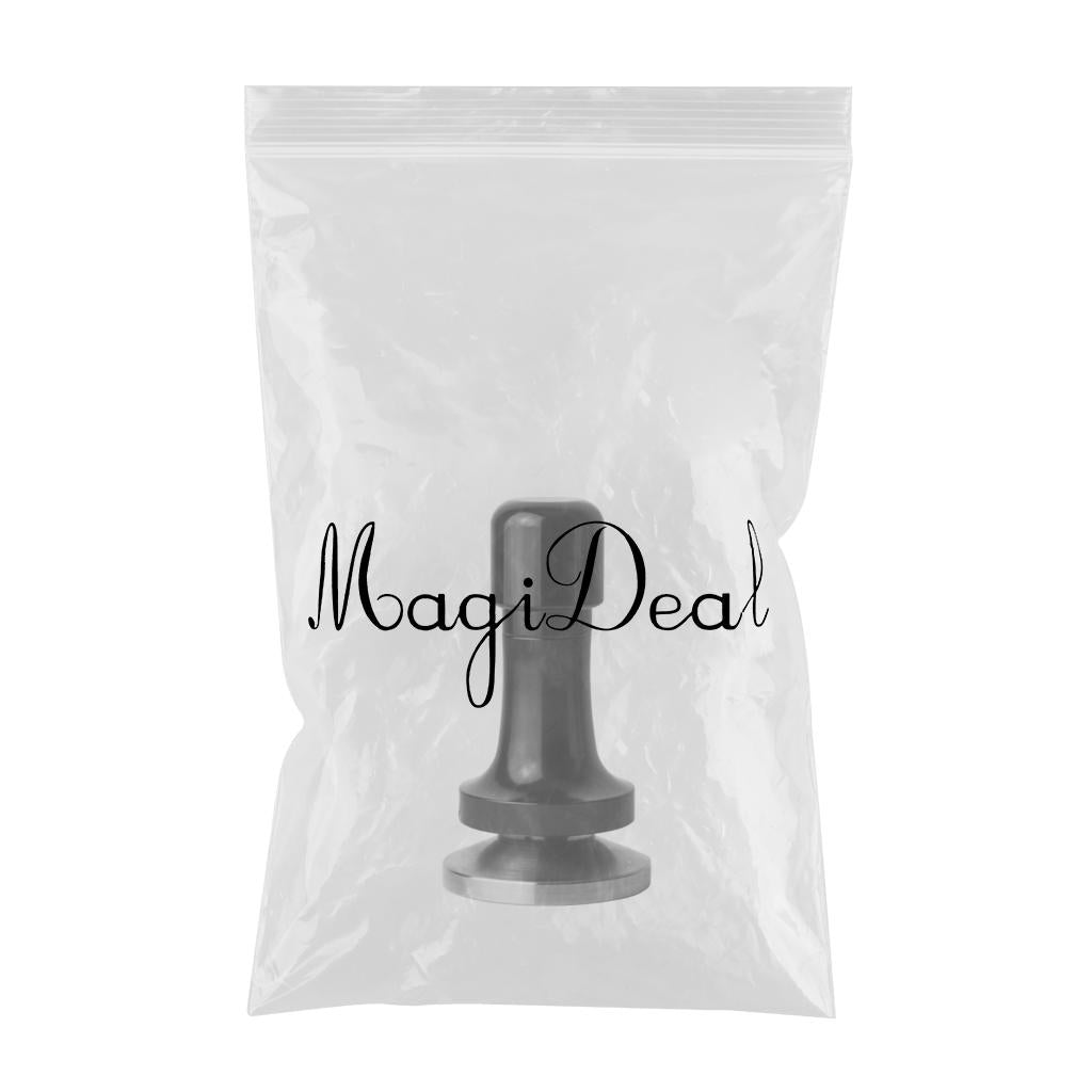 Professional Espresso Coffee Tamper Stainless Steel for Coffee Beans Powder Black 53mm