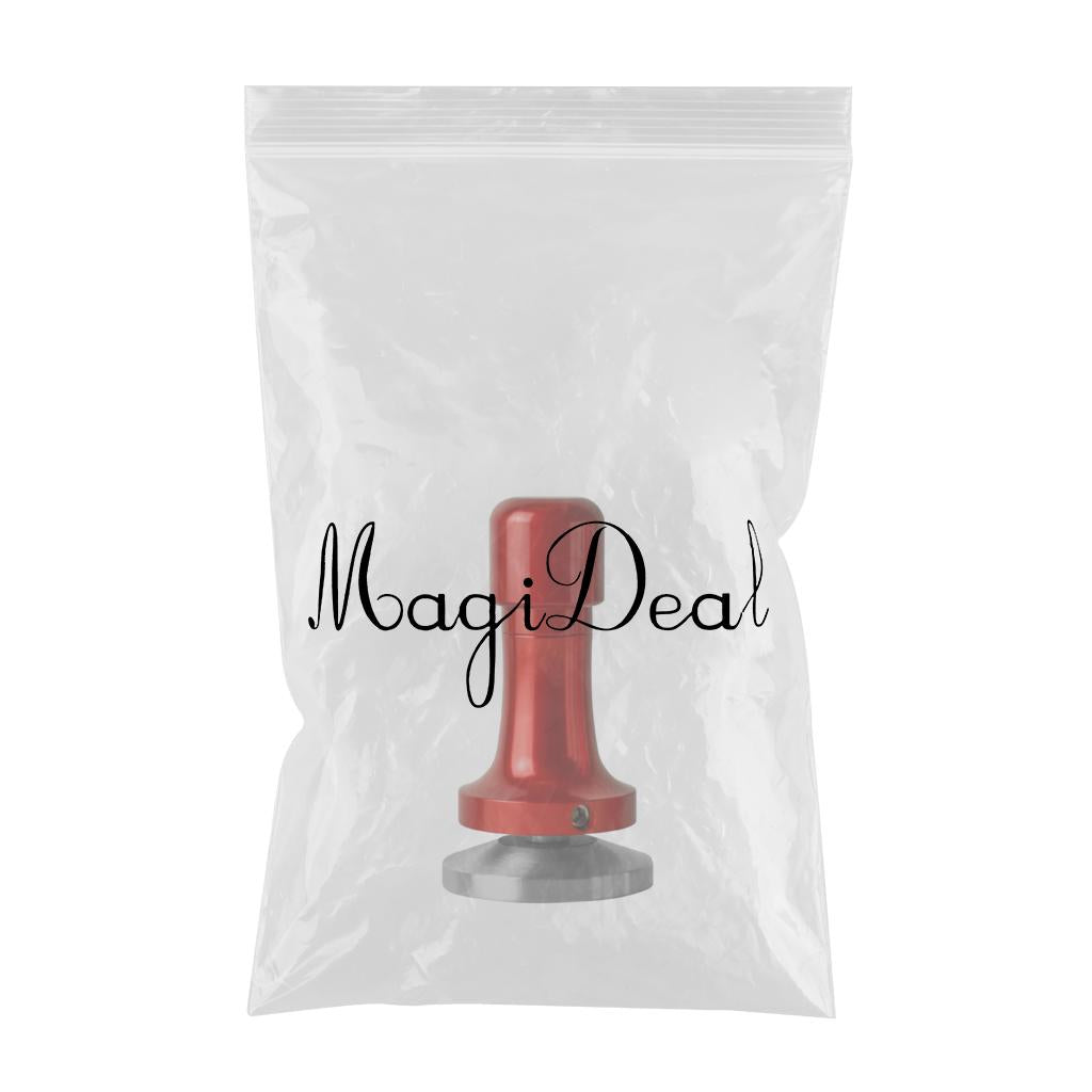 Professional Espresso Coffee Tamper Stainless Steel for Coffee Beans Powder Red 58mm