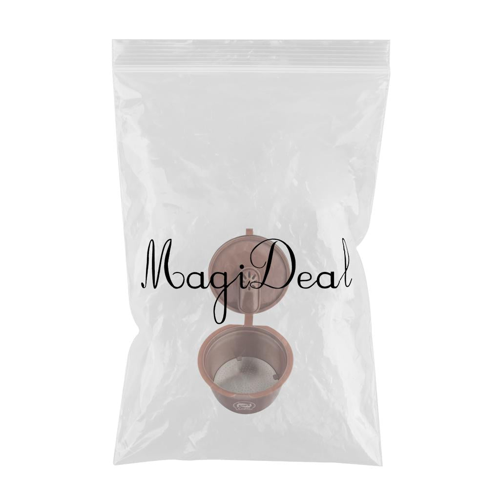 Refillable Coffee Capsule Cup For Nescafes Coffee Machine Brown