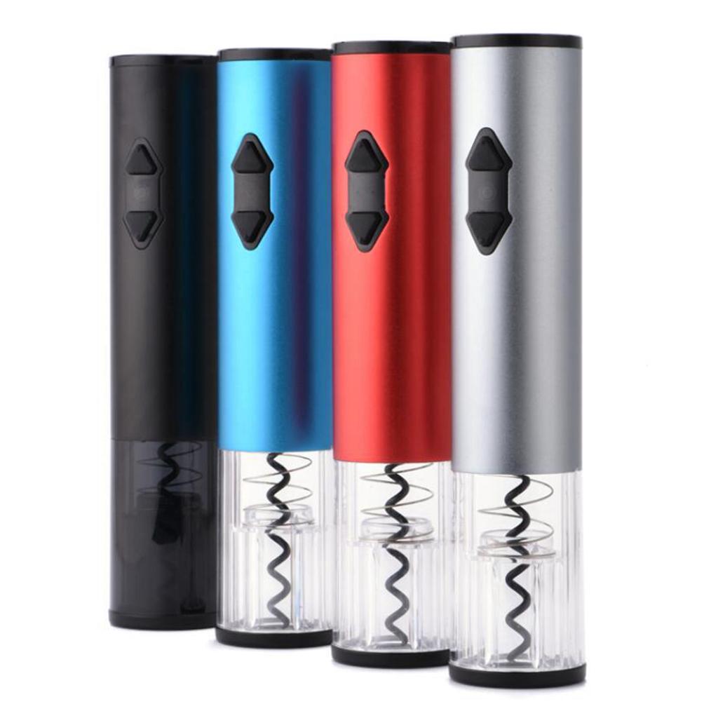 Electric Wine Opener Automatic Cordless Corkscrew Bottle Tool Battery Power Red