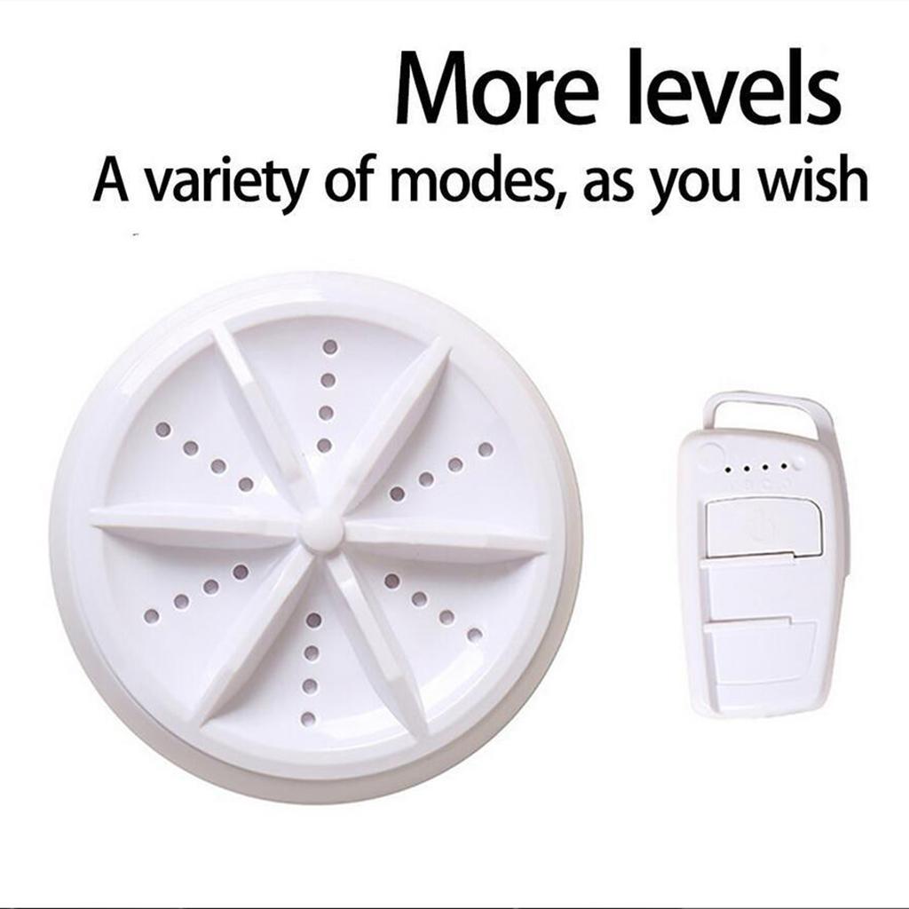 Folding Washing Machine Ultrasonic Washer USB Powered for Camping Socks 3 in 1 gray