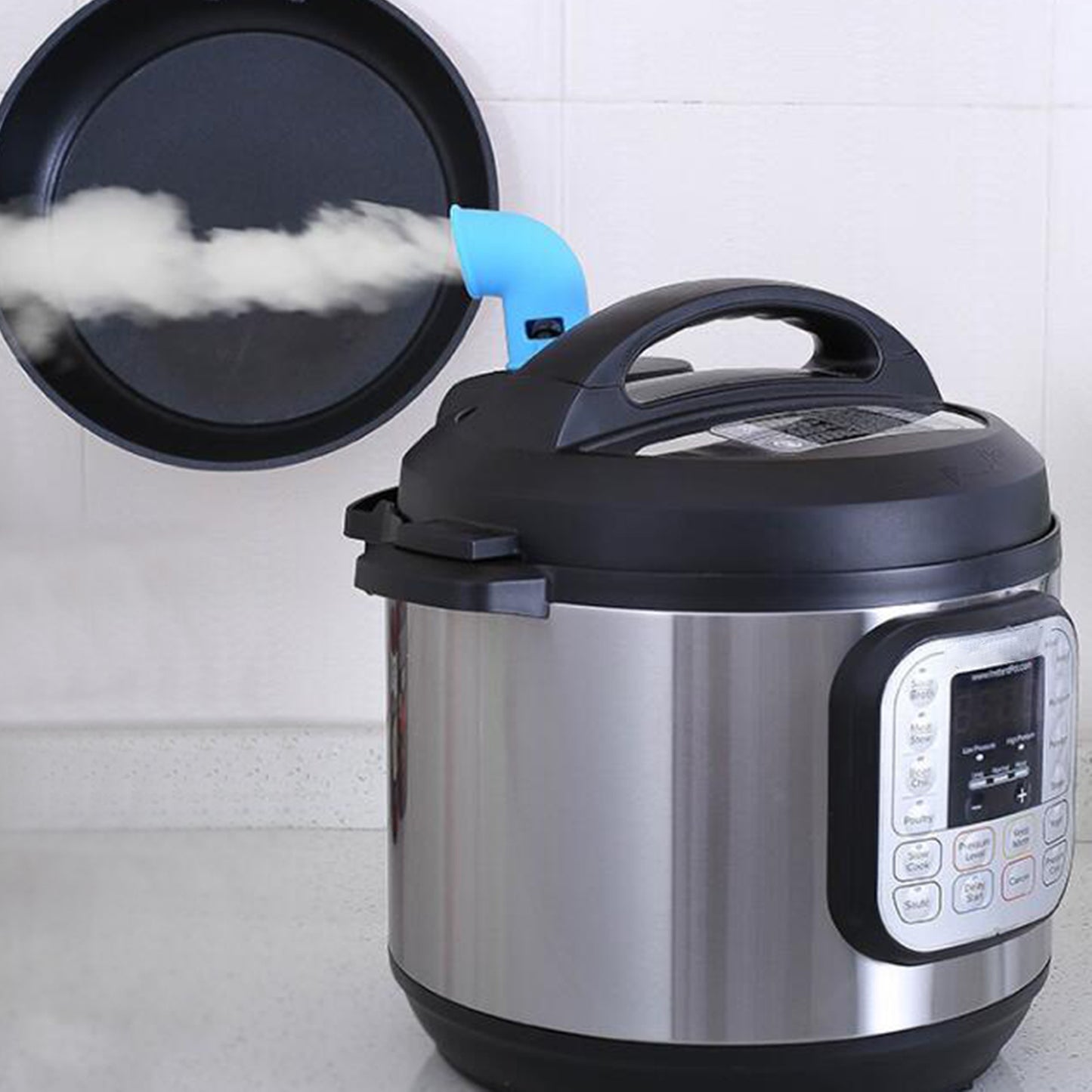 Silicone Steam Release Diverter Pressure Cooker Steam Diverter 360 Rotating Green