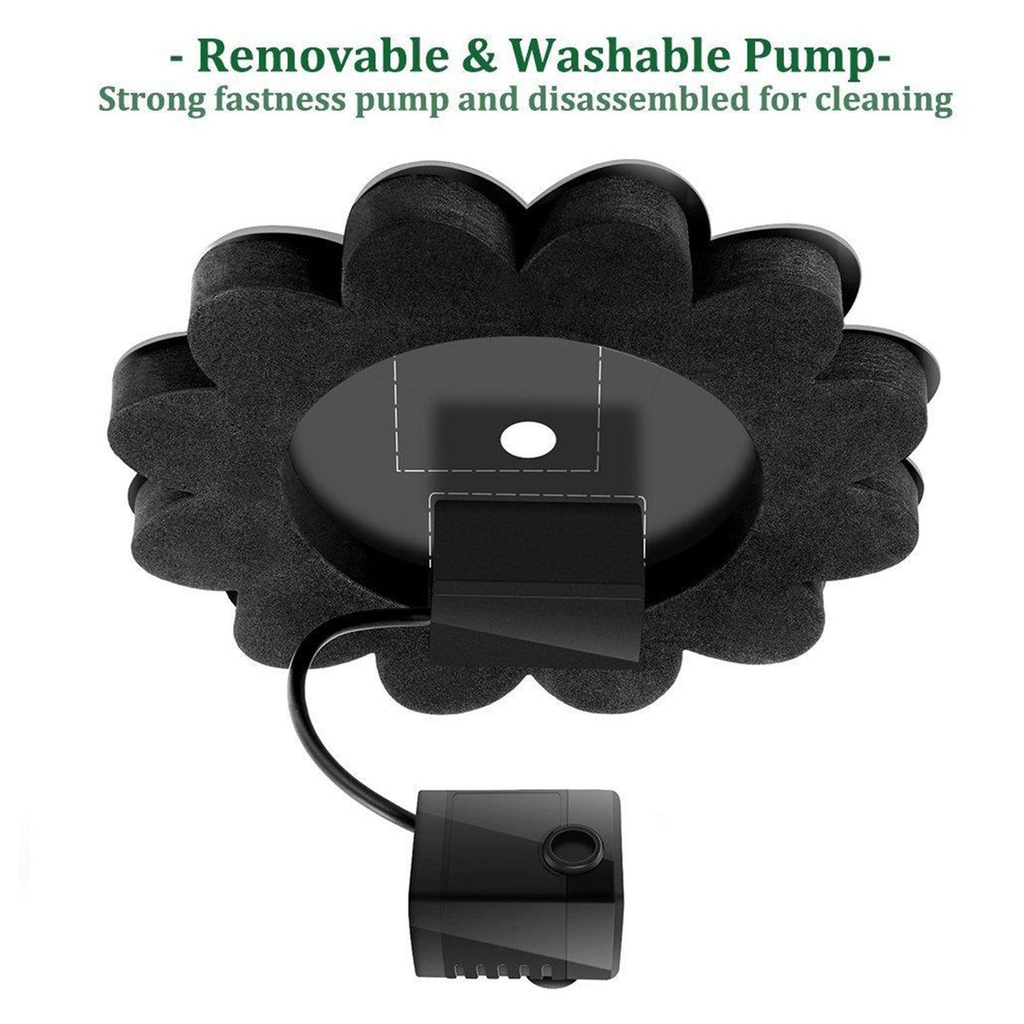 Solar Water Fountain, Solar Bird Bath Fountain Pump for Pool Pond 1.4W 7V