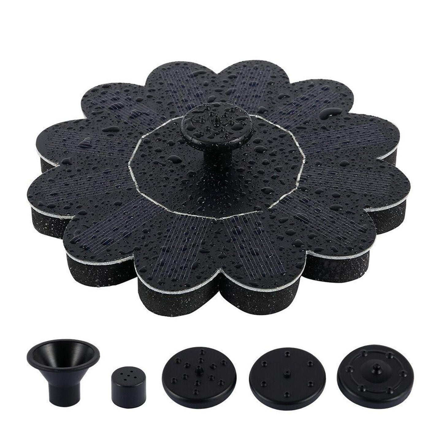 Solar Water Fountain, Solar Bird Bath Fountain Pump for Pool Pond 1.4W 7V