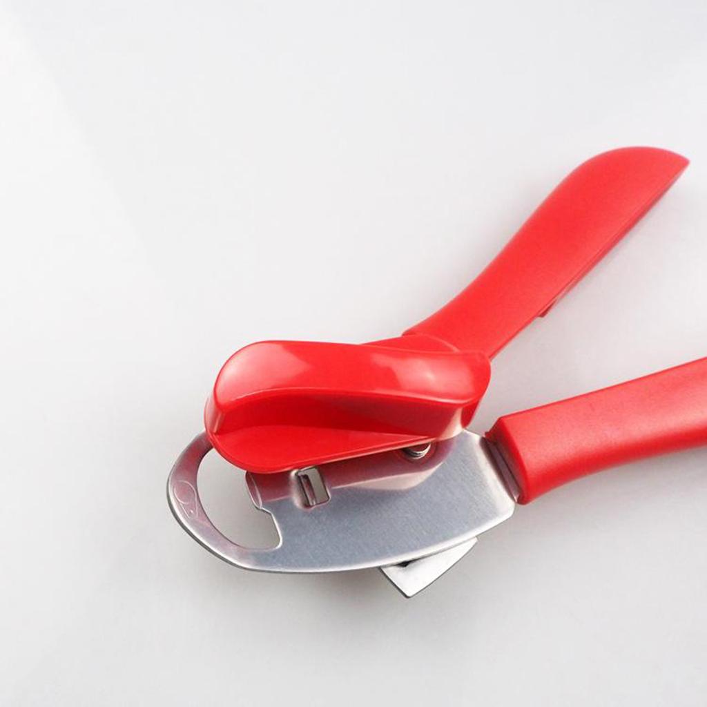 Stainless Manual Can Opener Bottle Openers Jars Tin Opener Food Safety red