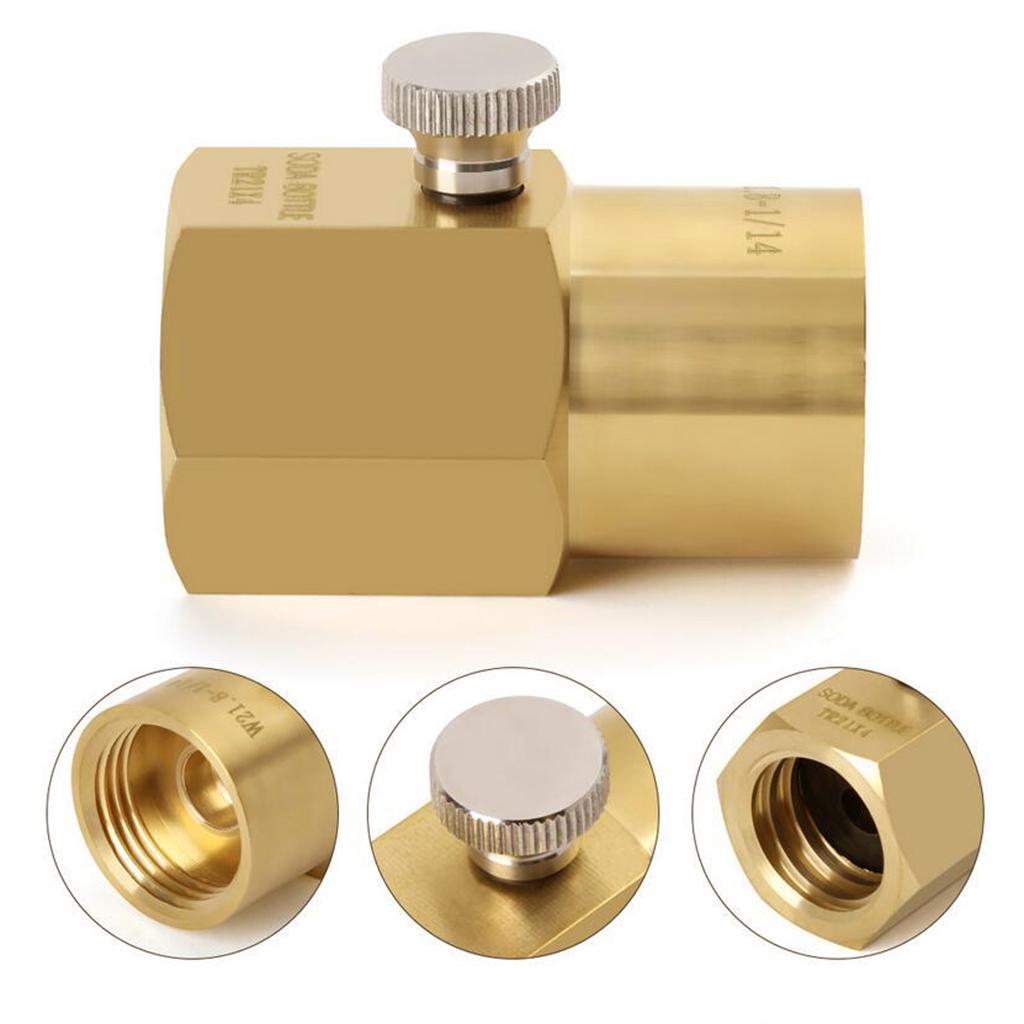 CO2 Refill Adapter TR21-4 to CGA320/ W21.8 Connector TR21-4 to W21.8