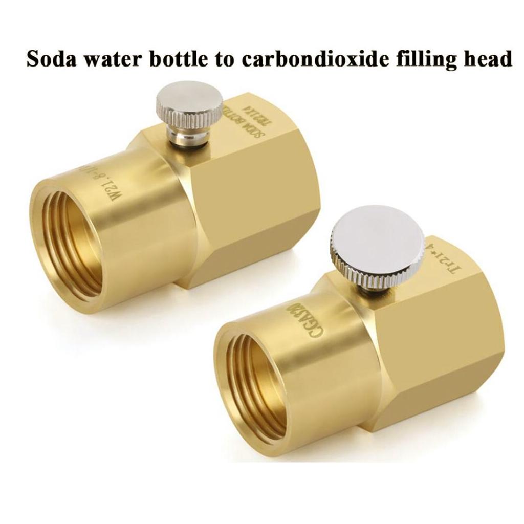 CO2 Refill Adapter TR21-4 to CGA320/ W21.8 Connector TR21-4 to W21.8