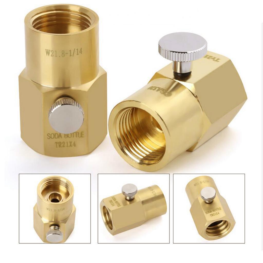 CO2 Refill Adapter TR21-4 to CGA320/ W21.8 Connector TR21-4 to W21.8