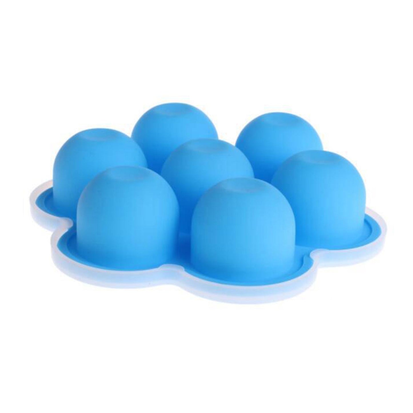 Infant Breast Milk Freezer Tray Weaning Storage Box 7 Grids with Clip-on Lid blue
