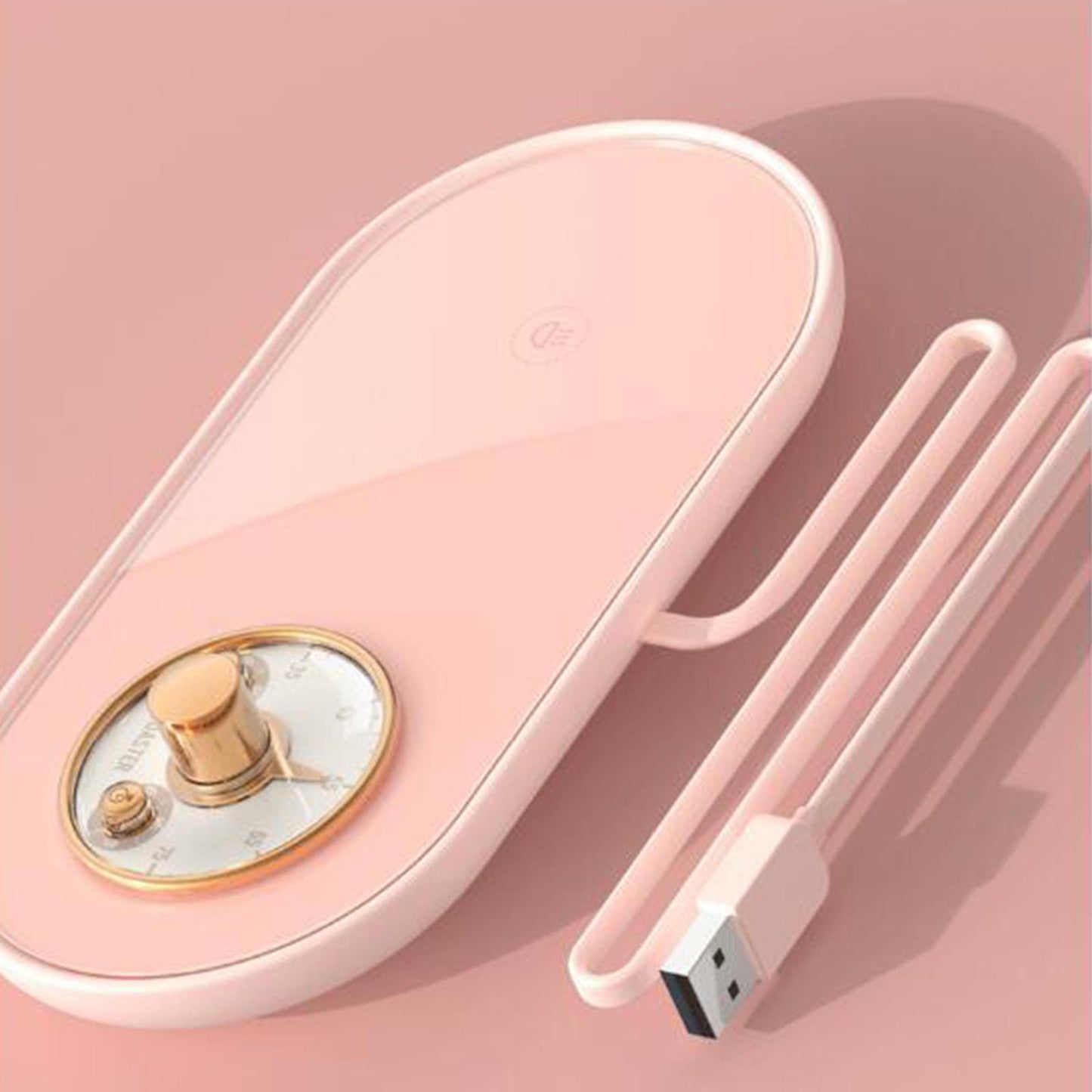 USB Power Coffee Mug Warmer Heater Desktop Tea Keep Warm Cup Heating Pink