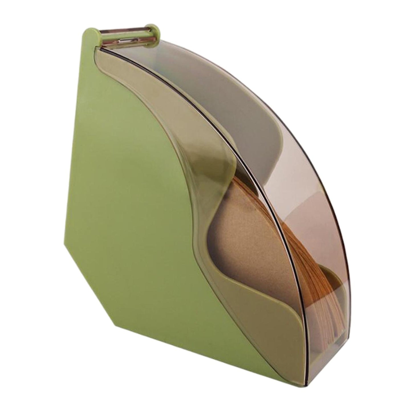 Dust-proof Large Coffee Filter Holder Box Dispenser Shelf for Home Kitchen green