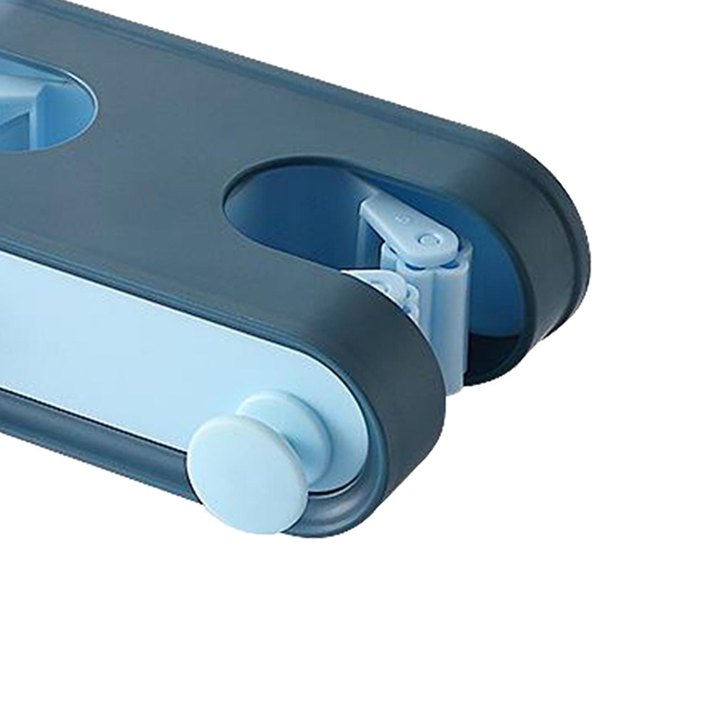 Heavy Duty Broom Mop Holder Wall-mount Storage Rack Closet Laundry Organizer Blue