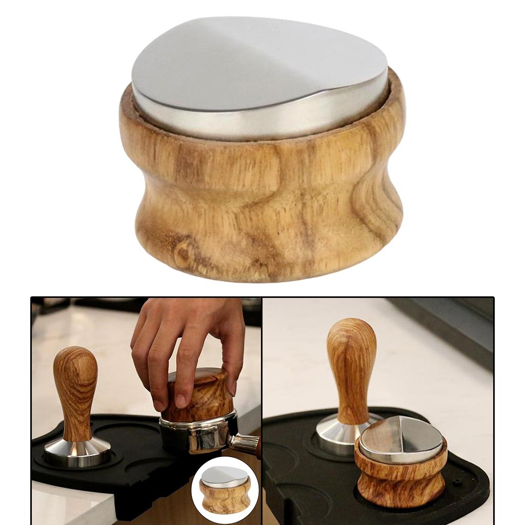 Kitchen Espresso Distributor Coffee Tamper 58.35mm Barista Tool Style1