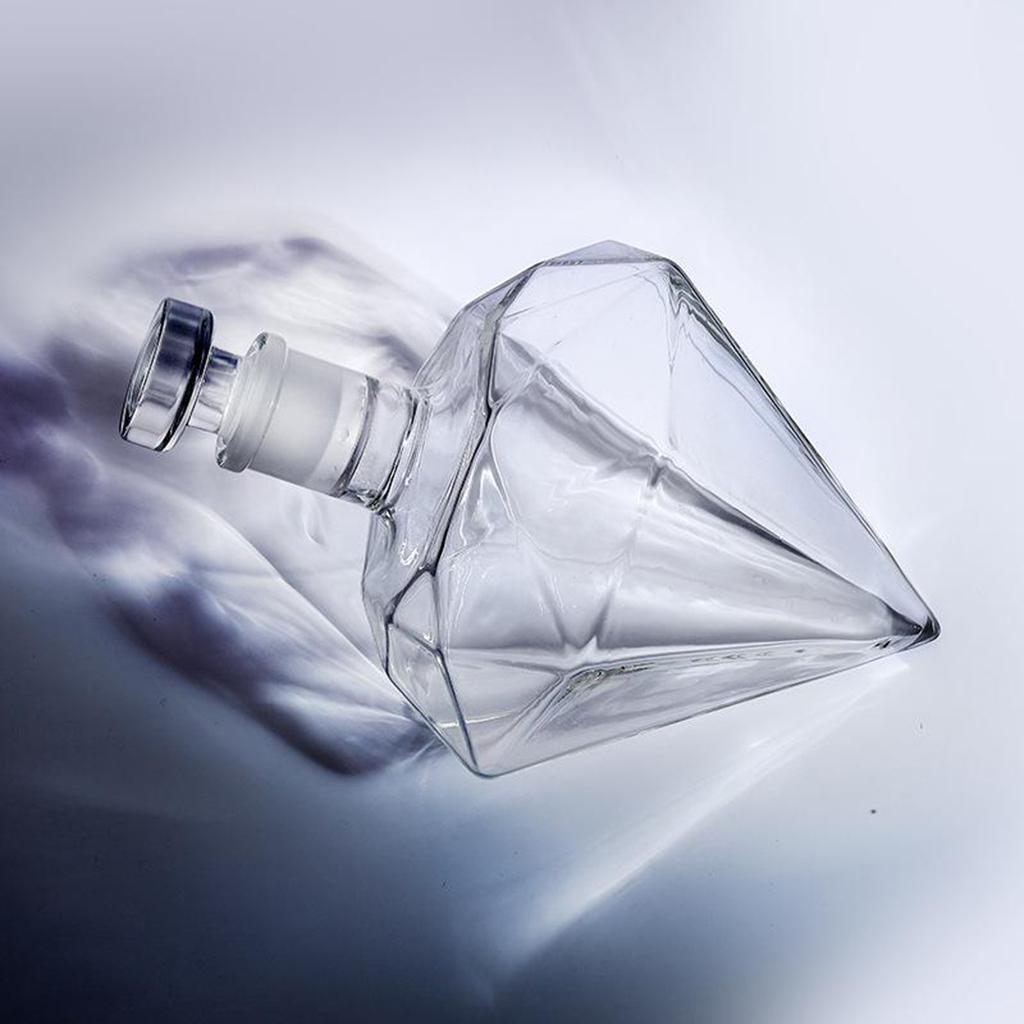 850ml Glass Diamond Whiskey Decanter Vodka Wine Bourbon Wine Pourer Party