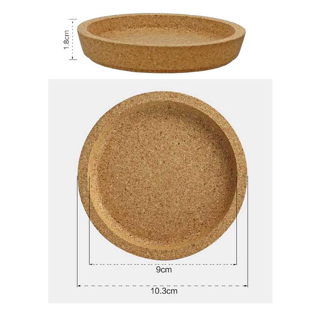 5pcs Cork Drink Coasters Tea Coffee Absorbent Round Cup Mat Table Decor Home